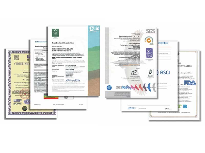 FSC、BSCI、SGS等多项资质验证